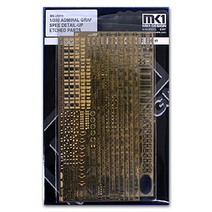 1/350 Graf Spee Detail-Up травленая деталь (для Академии)