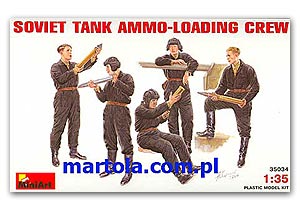 Советский танковый расчет по погрузке боеприпасов