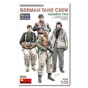 Немецкий танковый экипаж. Харьков, 1943. Смоляные головы.