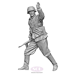 1/35 Немецкий пехотинец MP40 Стрелок Второй мировой войны (набор для 3D-печати) (срок ожидания 3–5 недель)