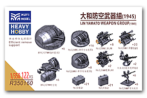 Набор зенитных орудий Ямато 1/350 (1945)