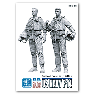 1/16 1980-х годов, дуэт пилотов истребителя F-14 ВМС США и ВМС США