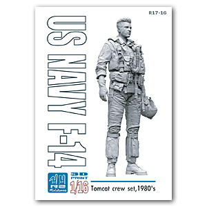 1/16 1980-х годов, пилот истребителя F-14 ВМС США