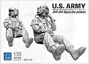 Дуэт пилотов AH-64 Apache