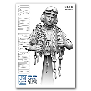 1/9 БЮСТ КАПИТАНА САМОЛЕТА ВМС США