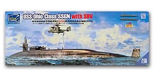 1/700 USS Ohio Class SSGN с аппаратом доставки SEAL (двойной набор)