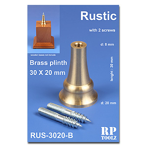 Латунный плинтус Rustic 30x20 мм