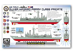 Фрегат ВМС США класса «Оливер Хазард Перри» масштаба 1/700