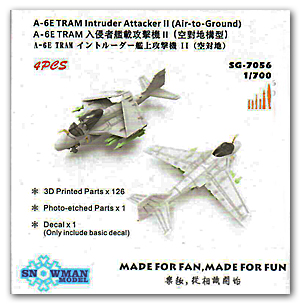 1/700 A-6E TRAM Intruder Carrier-Based Attack Aircraft II (конфигурация «воздух-земля») – 4 шт.
