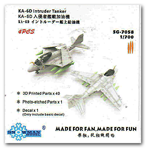 1/700 KA-6D Intruder палубный самолет-заправщик – 4 шт.