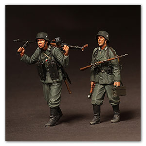 Немецкие пехотинцы на марше. 1939-42