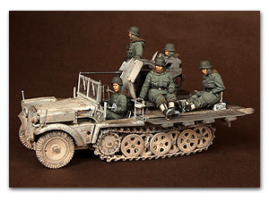 Экипаж Sd.Kfz.10/fur 2cm FlaK 3 (для Dragon 6676)
