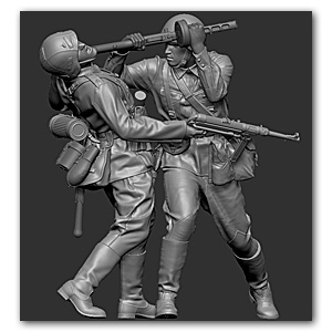 Бой между пулемётчиком Красной Армии и сержантом пехоты Вермахта. Лето 1941 года.