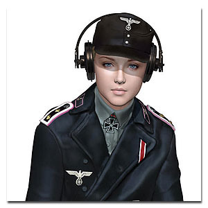 Женщина-радистка немецкого танка Pzkpfw IV (для TRUMPETER) (необходим отложенный заказ - 4 недели)