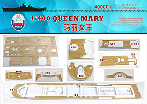 Деревянная палуба Queen Mary для Revell05223