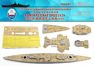 Деревянная палуба и маска для окраски Admiral Graf Spee 1939, Хлезвиг-Гольштейн