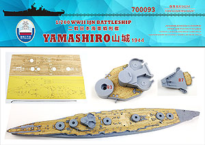Деревянная палуба и маска для краски IJN YAMASHIRO для AOSHIMA 00251