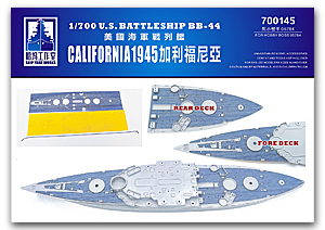 USS California (1945) Деревянная палуба (для TRUMPETER 05784) – синяя палуба