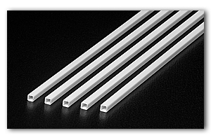 Пластиковые балки 3 мм квадратная труба 5 шт.