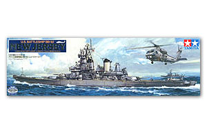 Линкор USS New Jersey с набором травленых элементов