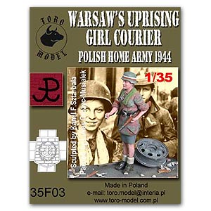 Варшавское восстание. Девушка-курьер. Польская Армия Крайова. 1944 год.