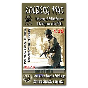 Кольберг, 1945 г., пехотинец 1-й Армии Войска Польского с ППШ