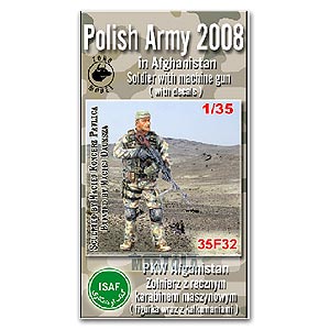 Польская армия в Афганистане — солдат с пулемётом