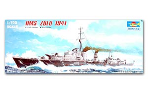 Эсминец типа «Трайбл» HMS Zulu (F18) 1941 г.