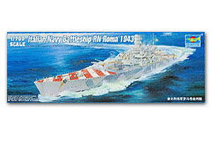 Линейный корабль ВМС Италии RN Roma, 1943 г.