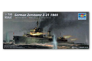 Немецкий Zerstorer Z-21 1940