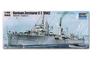 Немецкий Zerstorer Z-7 1942