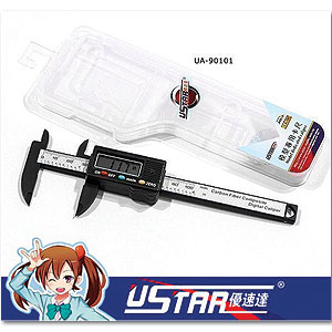 Цифровой штангенциркуль из углеродного волокна 0–100 мм (батарейка в комплект не входит)