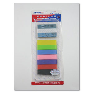 Шлифовальный инструмент с наждачной бумагой и многоразовой двусторонней лентой