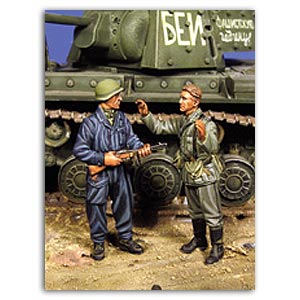 Русский танкер с немецким военнопленным