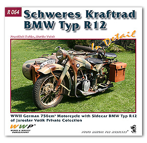 Schweres Kraftrad BMW Typ R12 в деталях