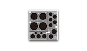 Шаблон колёс для немецких танков Pz.III/IV и Tiger I в масштабе 1/35