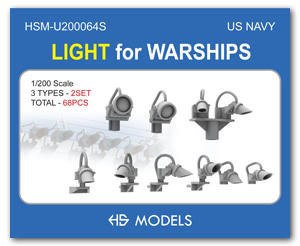 Набор фонарей USN 1/200 для военных кораблей, 68 предметов