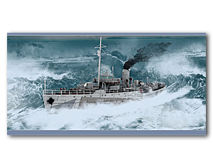 Корветы класса HMS Flower времен Второй мировой войны, 1939-1941 гг. (версия с полным корпусом)