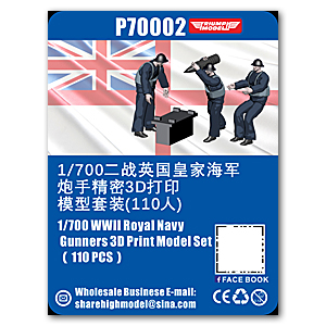 Набор моделей артиллеристов Королевского флота, напечатанных на 3D-принтере (110 шт.)