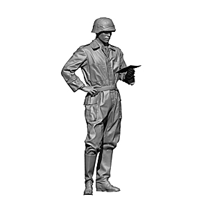 1/16 Немецкий танковый экипаж Второй мировой войны (итальянский образец) (этот товар нужно заказать через 3–4 недели)