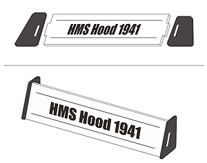 Заводская табличка HMS Hood 1941 (для Flyhawk FH1160)