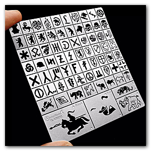 Шаблон трафарета для нанесения спрея на кожу King Tiger