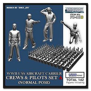 Экипажи и пилоты авианосца ВМС США 1/200 (нормальная поза) — обновленная версия (ожидается в течение 3–5 недель)