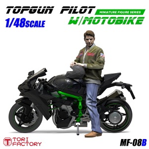 1/48 TOPGUN Pilot с мотоциклом