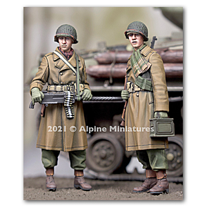 Зимняя команда пулеметчиков США времен Второй мировой войны