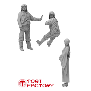 1/48 ЯПОНСКИЕ ПИЛОТЫ И ЖЕНЩИНА