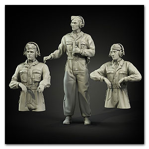 Камуфляжный комбинезон танкового экипажа Ваффен-СС (3 фигурки)
