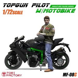 1/72 TOPGUN Pilot с мотоциклом (ожидание заказа 3–5 недель)