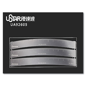 Линейка для измерения расстояний между отверстиями в травленой детали (кривая)