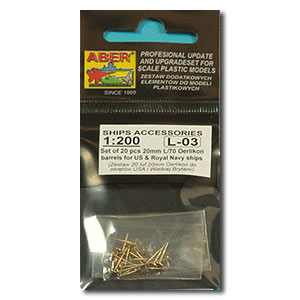 Комплект из 20 стволов 20 мм L/70 Oerlikon Mk.10 для кораблей ВМС США (отправка в течение 3–5 недель)